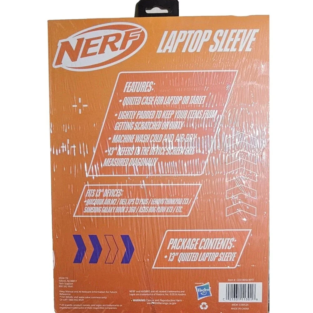 Nerf laptop sleeve